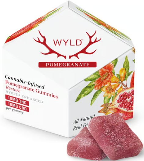 Pomegranate [H] - 100MG 1:1 CBD Gummies 10PK