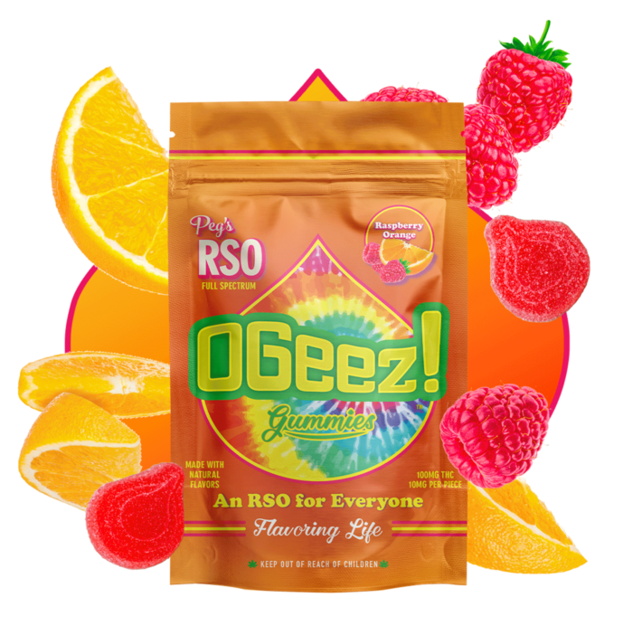 Raspberry Orange | BIG | Gummies | RSO | 100MG | 1pc