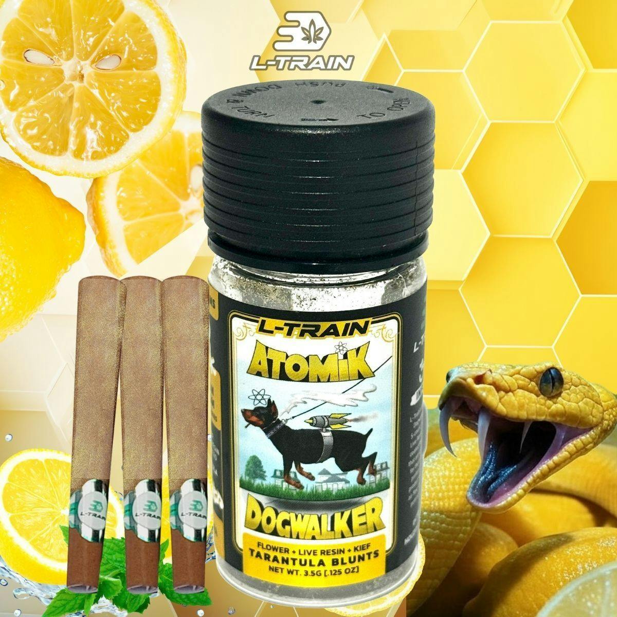 AU L-Train Dogwalker: Lemon Venom (.7G x 5) Infused 5-Pack