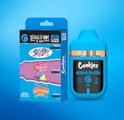 Cookies Triple Chamber Disposable - Berry Pie/Triple Scoop/Georgia Pie