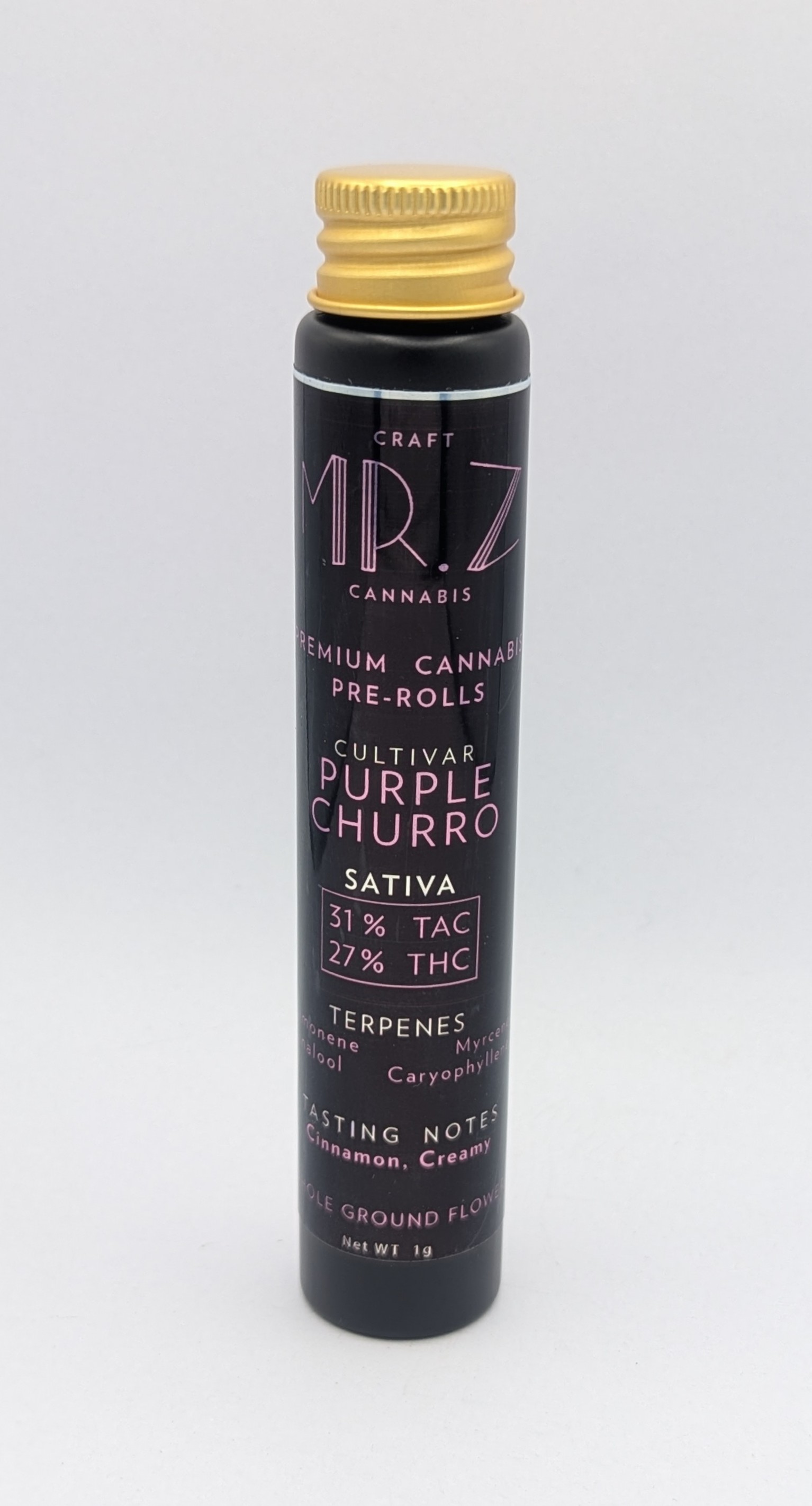 Purple Churro - 1g Pre Roll - Mr. Z