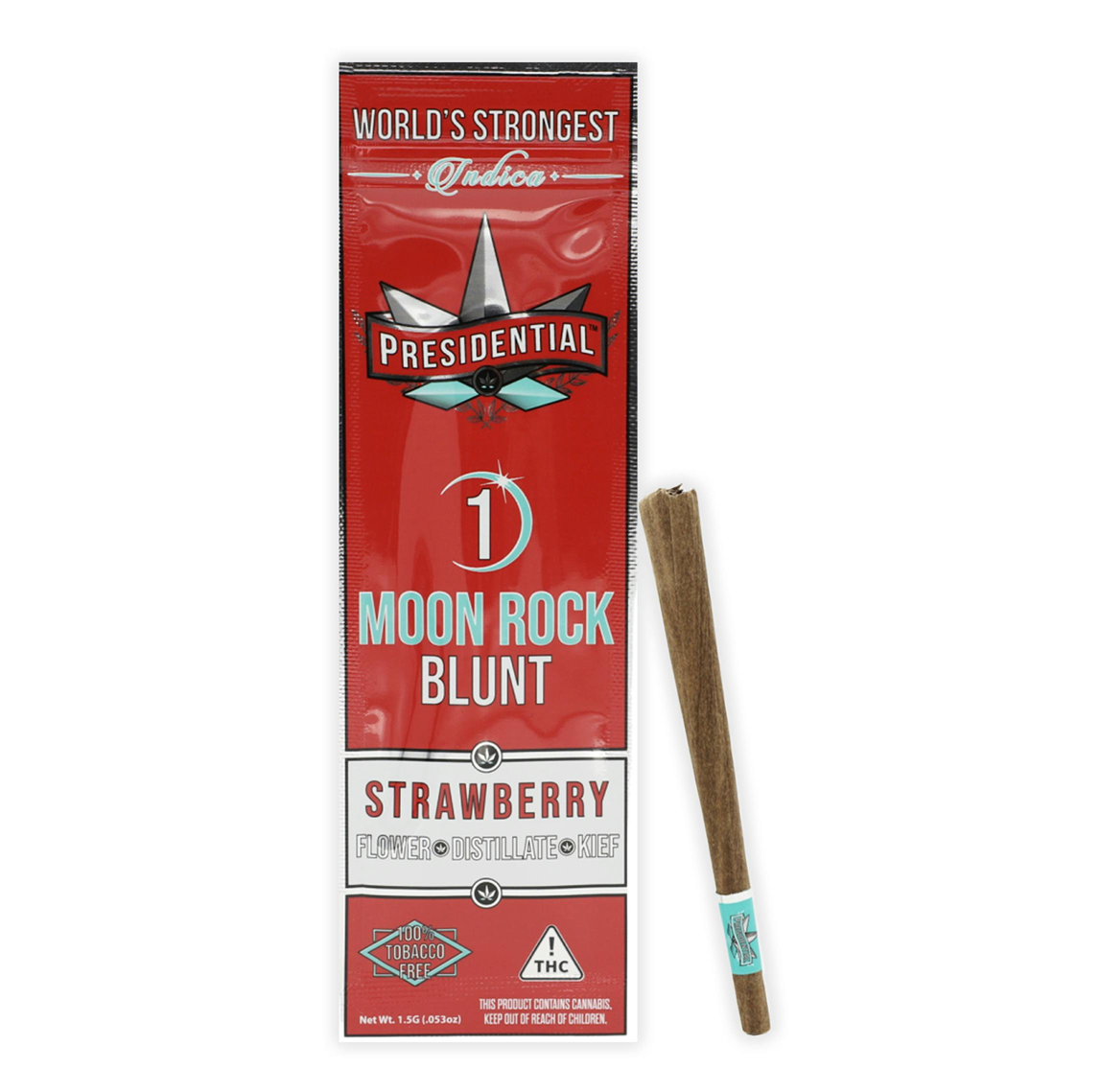 Presidential | Strawberry | Distillate Diamonds Moon Rock Blunt 1.5g