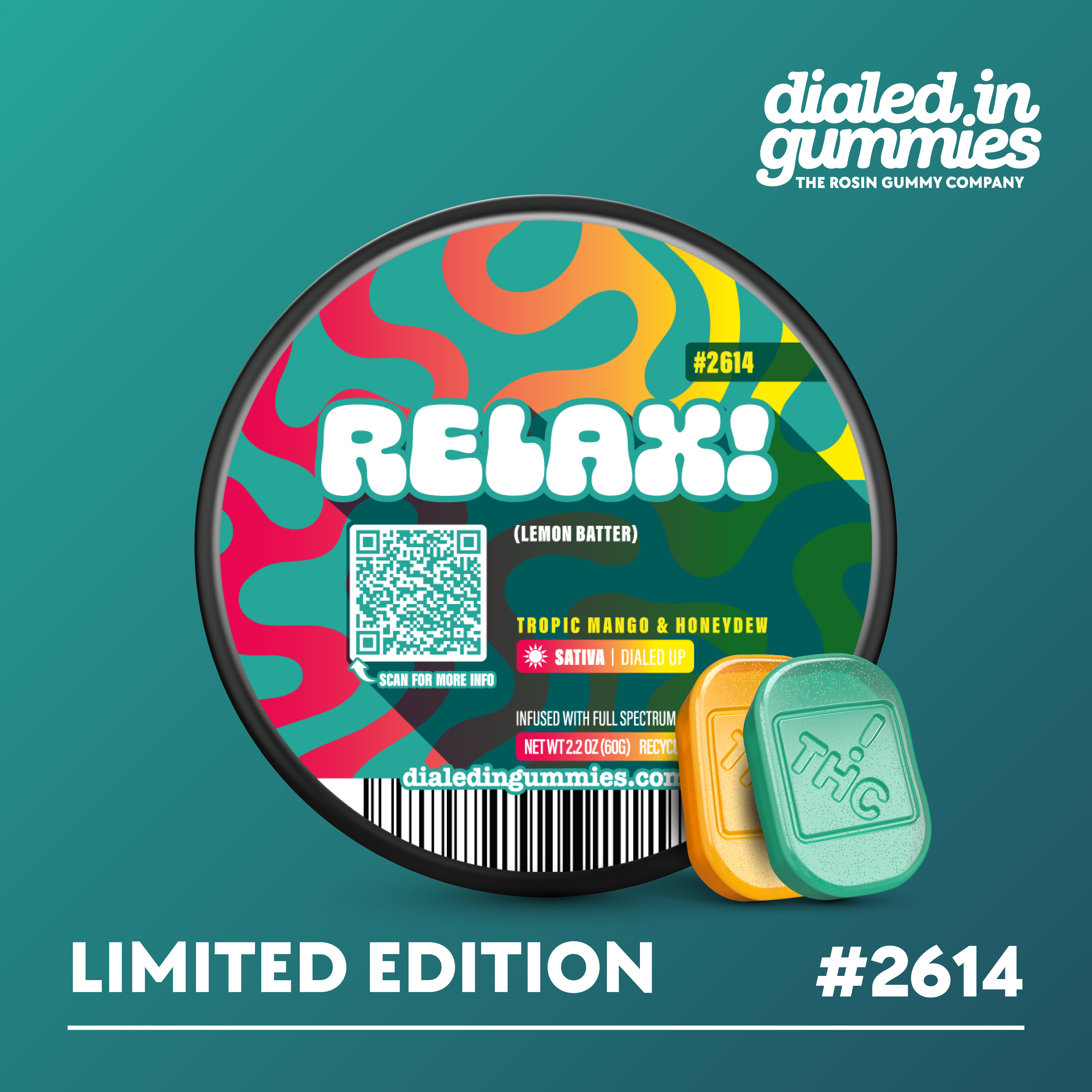 100mg - Relax - Rosin Gummies (10pk)