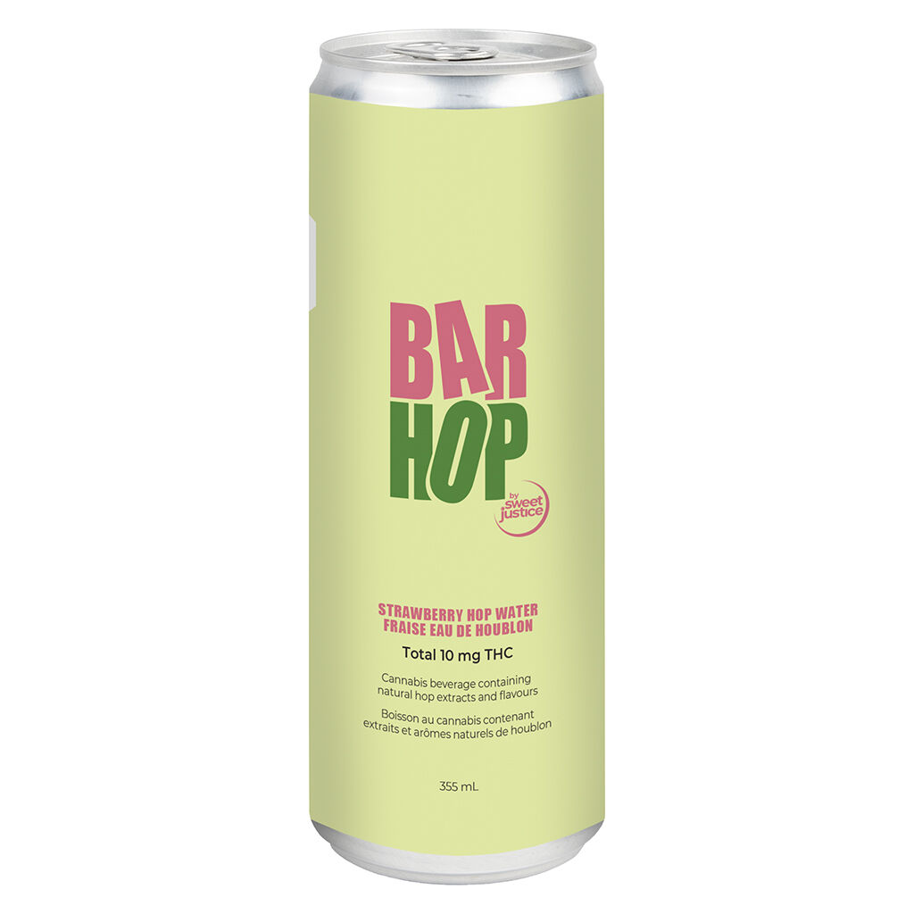 106 - BarHop - Strawberry HopWater 355ML