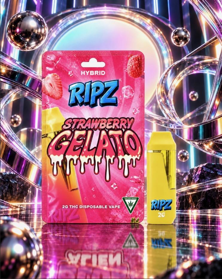 RIPZ | 2G Disposable | Strawberry Gelato