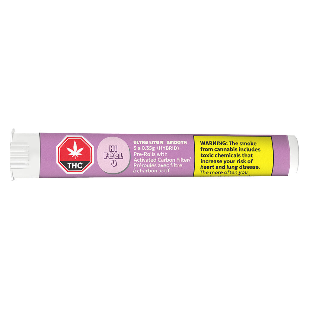 Ultra Lite N' Smooth THC/CBD Pre-Roll | 5-Pack | 1:2