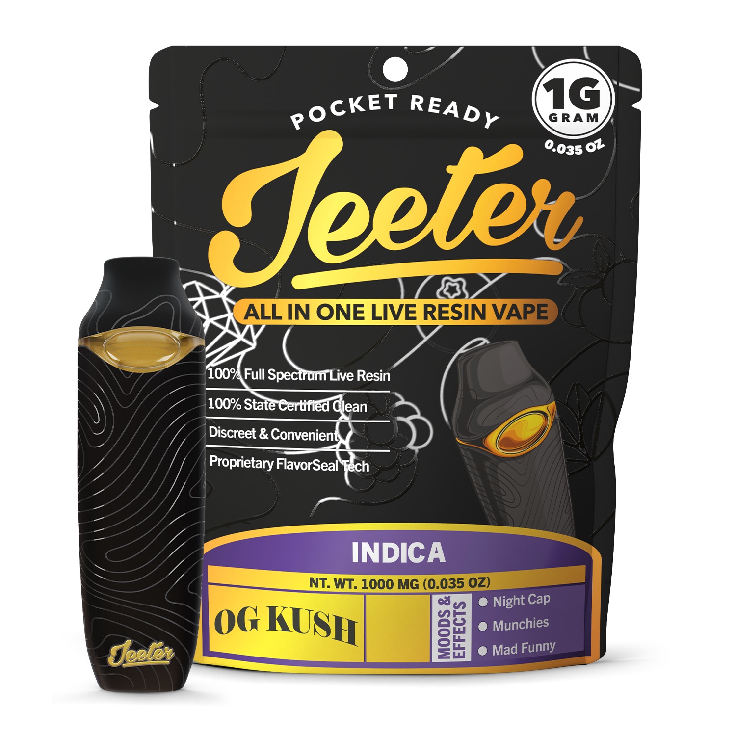 Jeeter Live Resin Disposable Vape | OG Kush