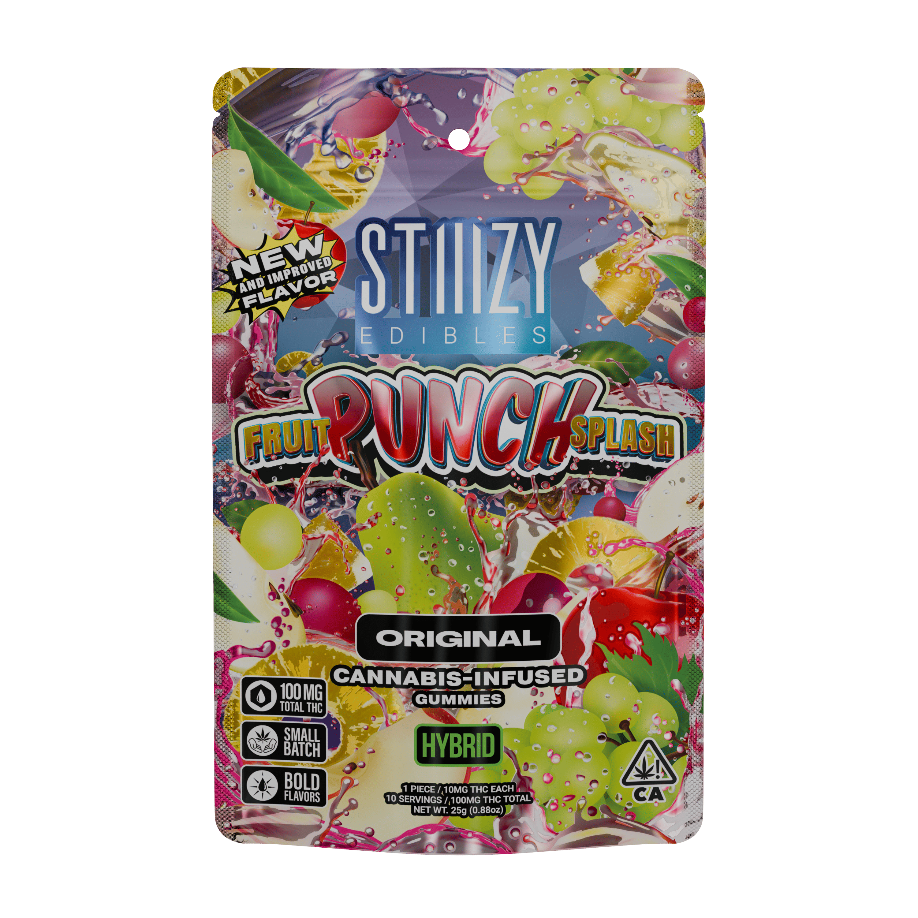 FRUIT PUNCH SPLASH - 100MG ORIGINAL EDIBLES