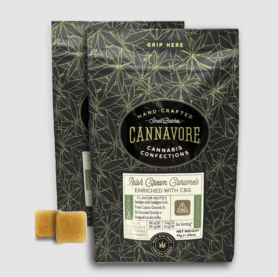 Irish Cream Caramels 3:1 CBG/THC 100mg