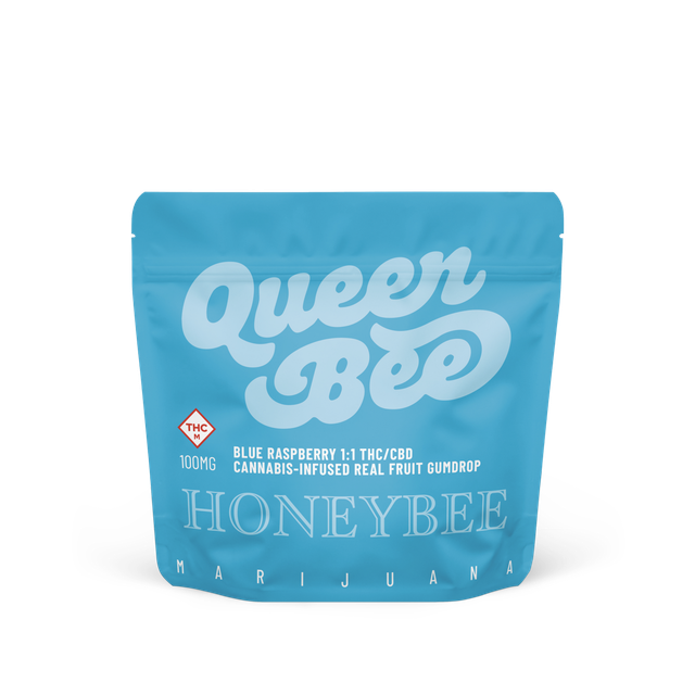 Blue Raspberry Queen Bee Serve Gumdrop