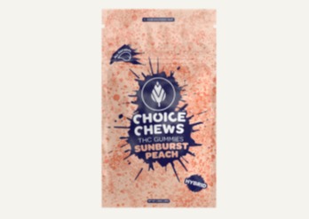 Choice Chews - Sunburst Peach - Gummies - 100mg (10-Pack)