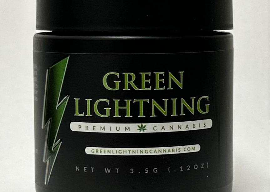 Green Lightning Flower - Glitter Bomb