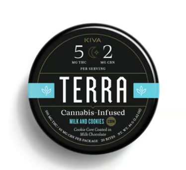 5:2 Milk and Cookies - Terra Bites - THC:CBN - Chocolate Bites - 100mg (20pk)