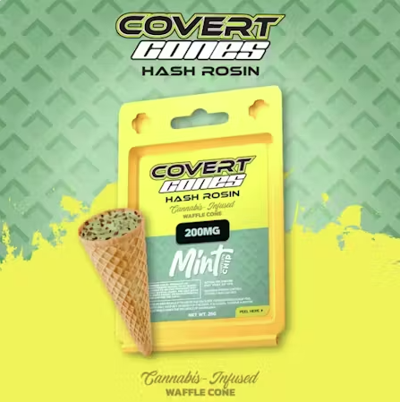 Covert Cups - 200mg Hash Rosin Cones Mint Chocolate Chip
