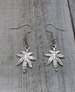 Cannabis Leaf Earings