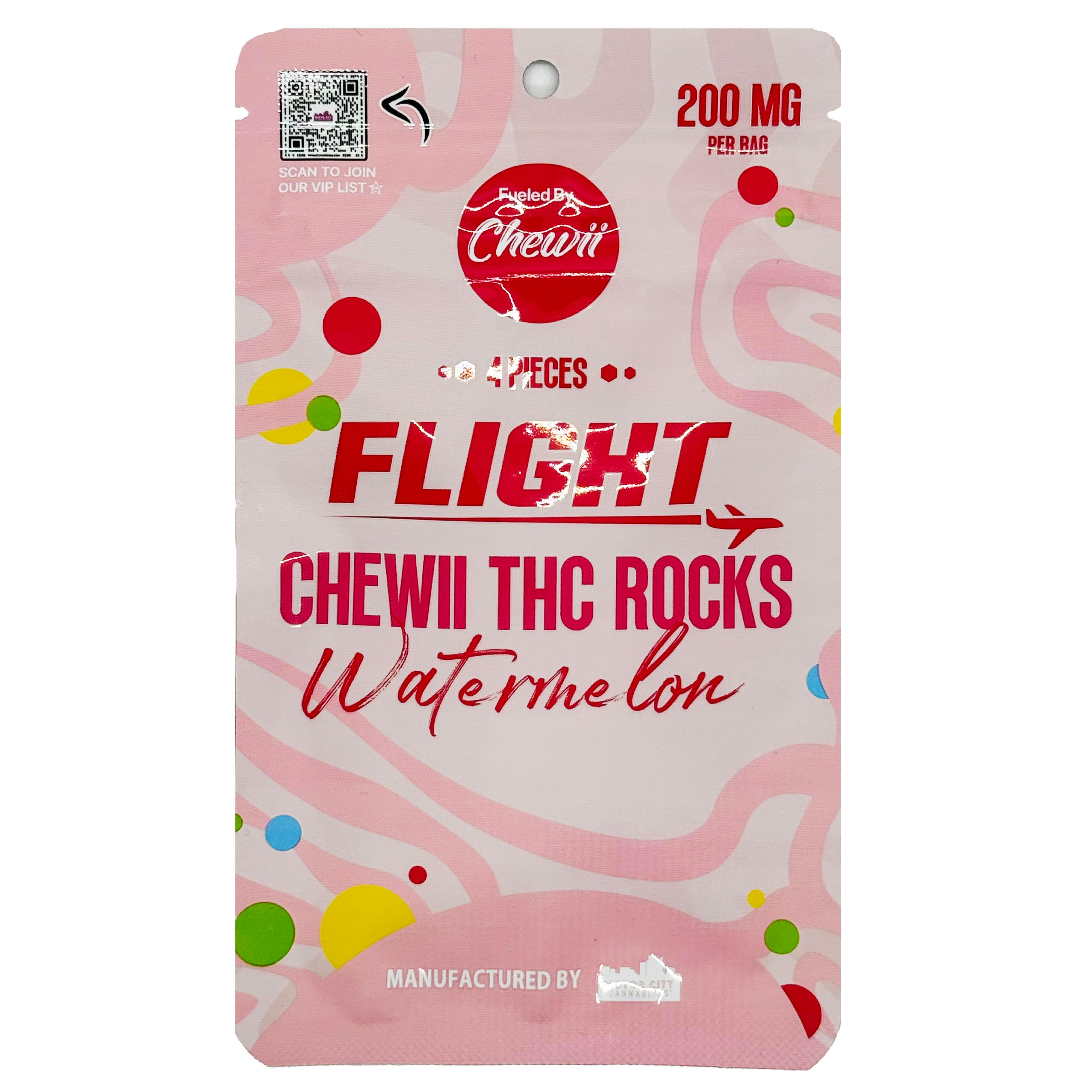 Chewii Rocks Watermelon Gummies with NERDS (4 x 50mg) 200mg