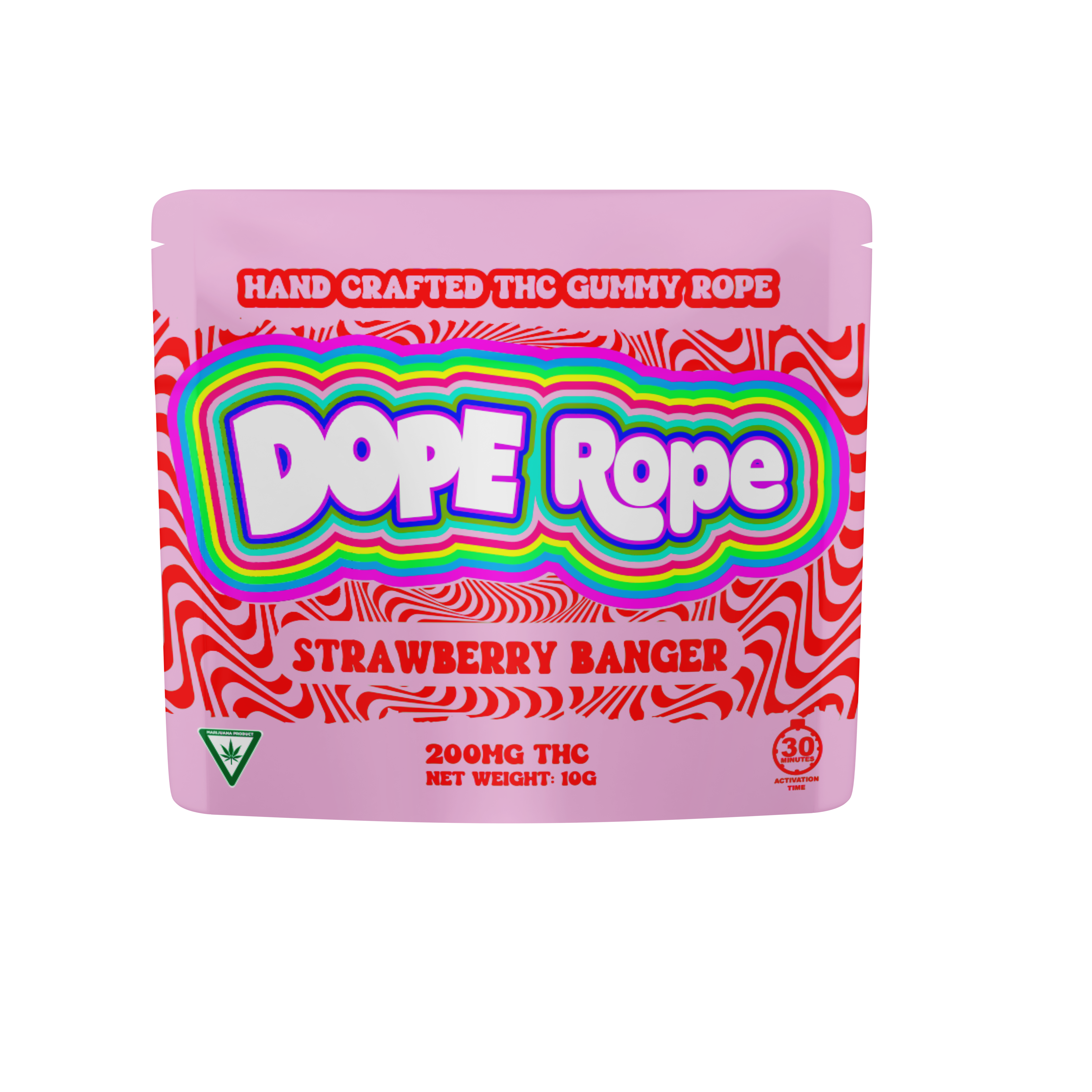 DOPE ROPE | STRAWBERRY BANGER | 200mg GUMMIES