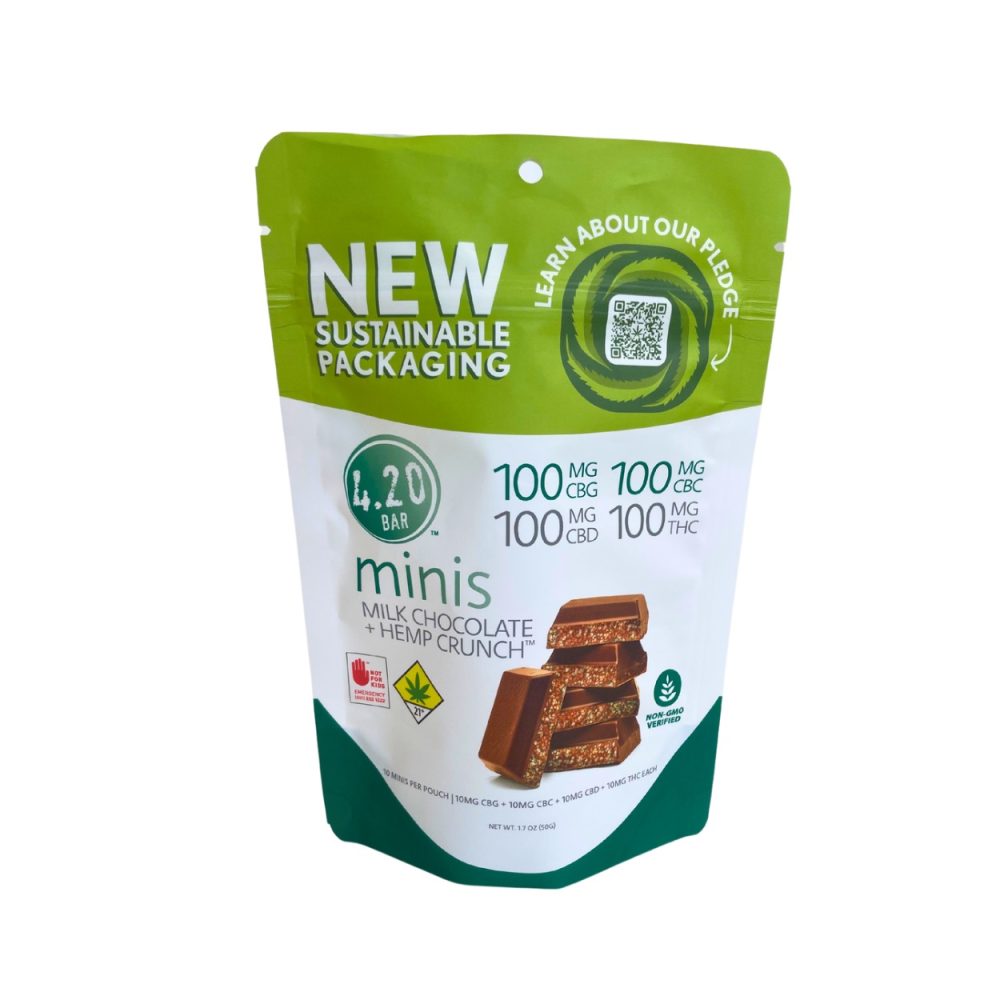 420 BAR - Hemp Crunch 1:1:1:1 CBG:CBC:CBD:THC 10x 40MG