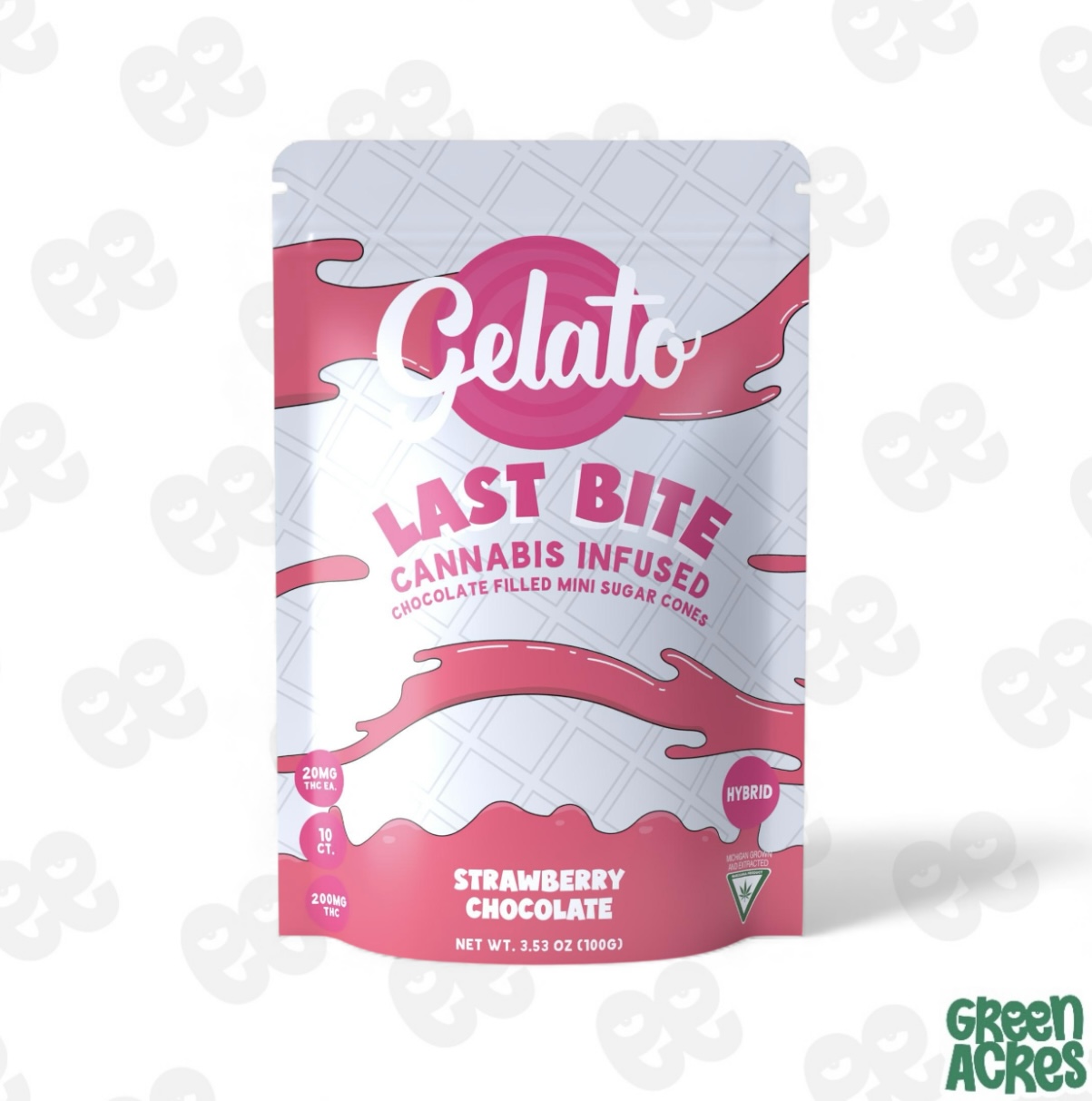Gelato: Strawberry White Chocolate 200MG (10x20mg)