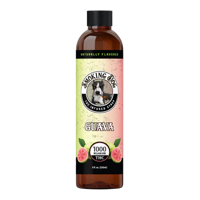 Smoking Dog - THC Syrup - 8 fl oz - 1000 MG  - Guava