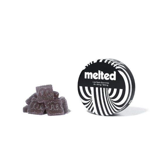 Ⓥ MELTED Live Resin Gummies 100mg: Wild Berry 10pk