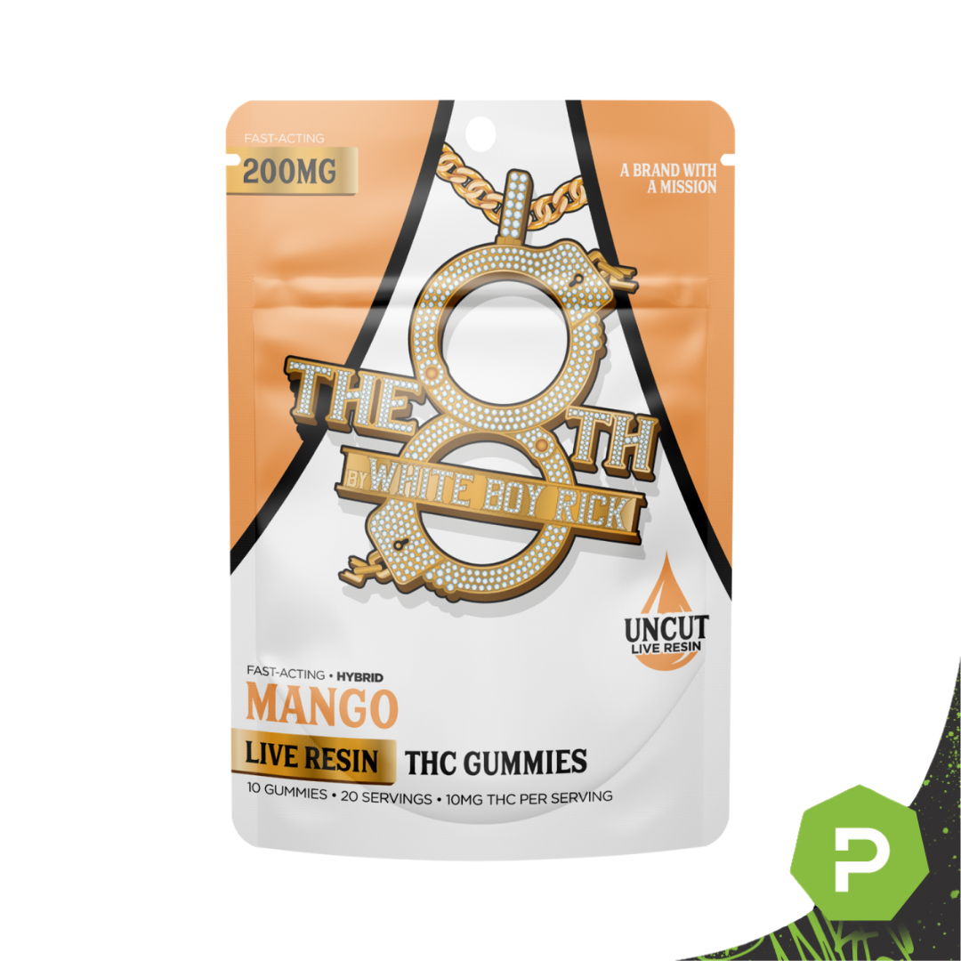 White Boy Rick | 200mg Live Resin Gummies | Mango