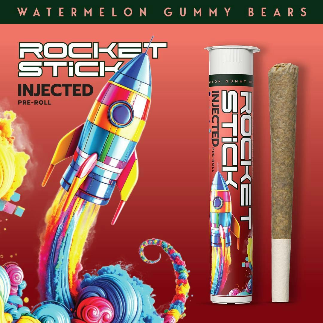 Rocket Stick Infused Pre-Roll | Watermelon Gummy Bear