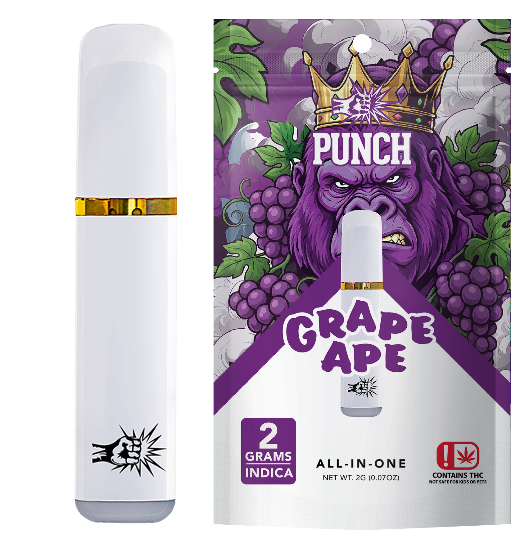 Grape Ape Distillate AIO 2g OK