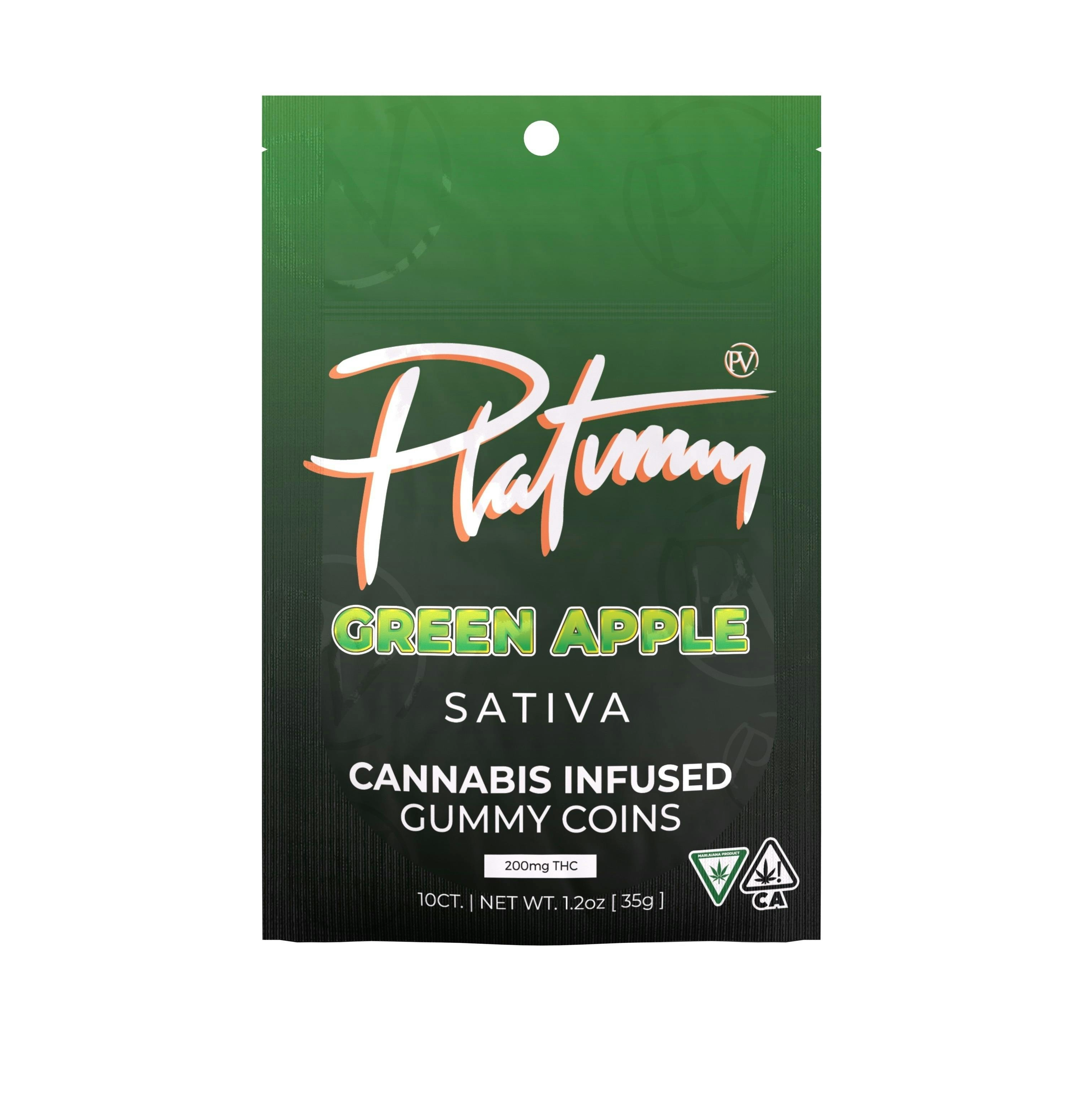 Platinum Vape Gummies Green Apple 200mg