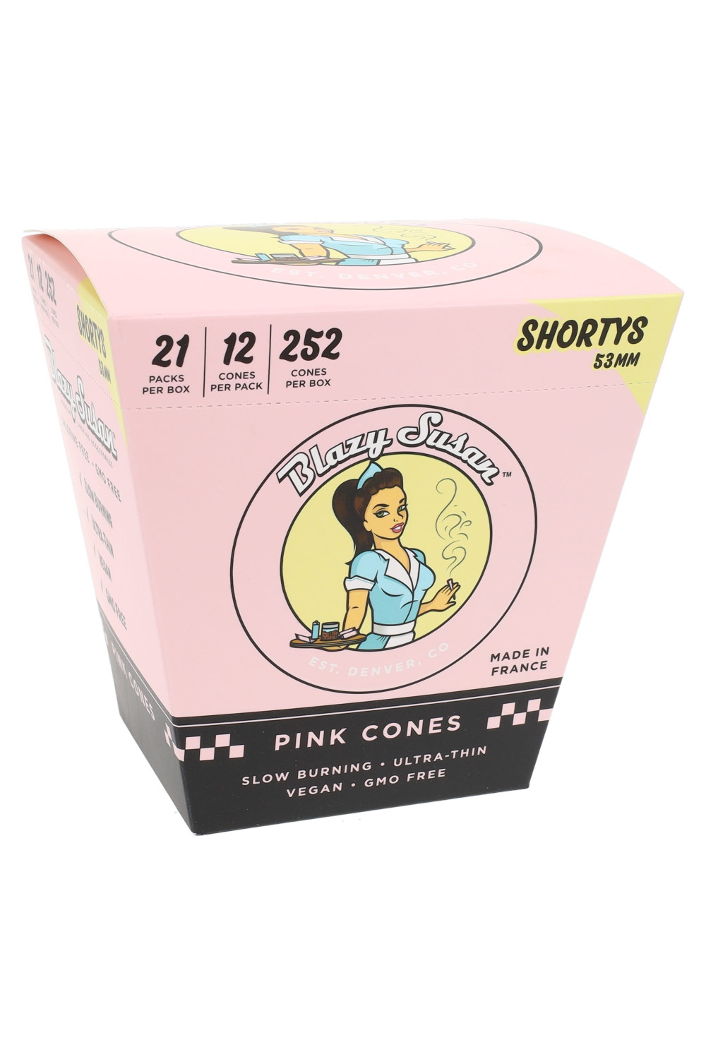 Pink Paper Cones | Shorty | 53mm