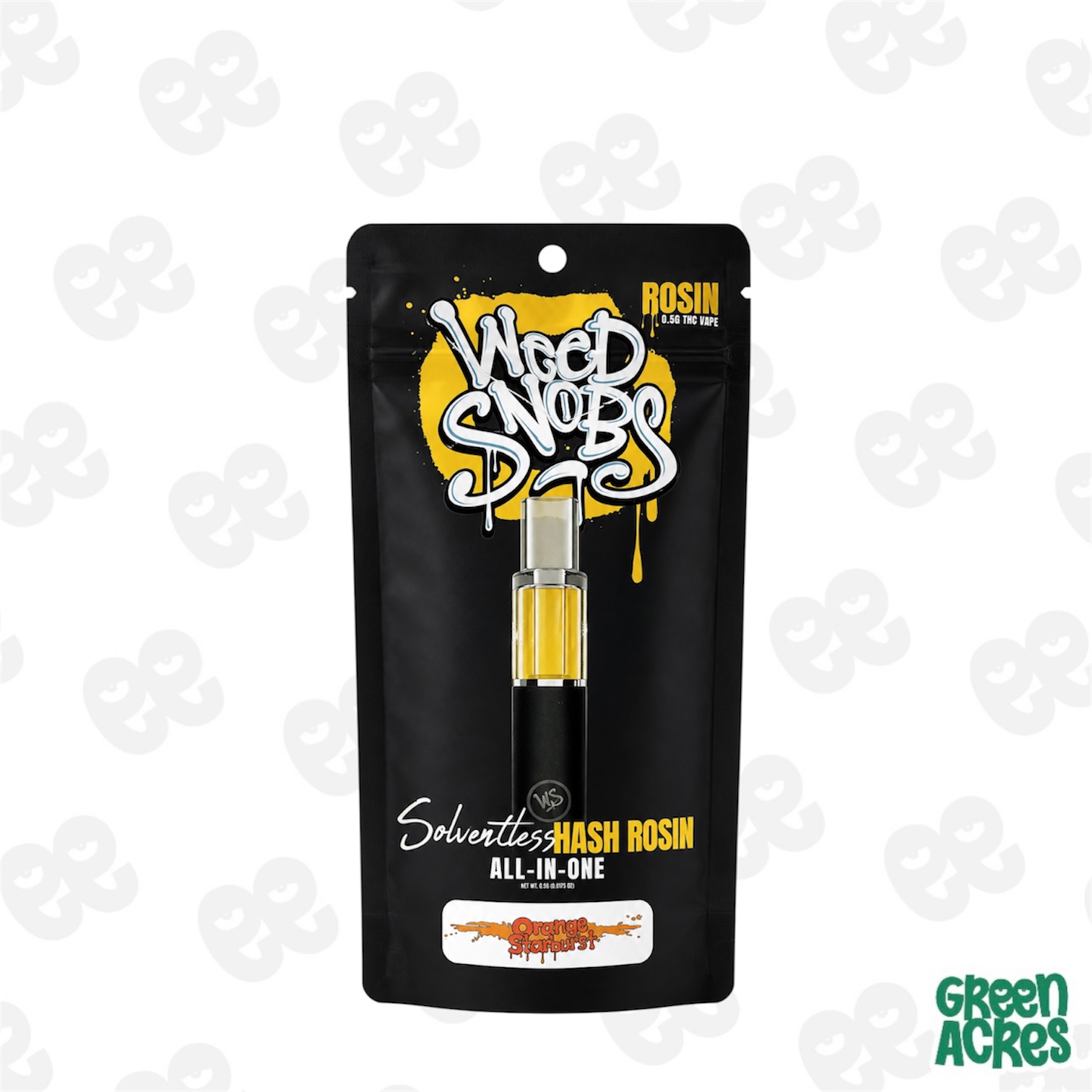 Weed Snobs: Orange Starburst 0.5G Rosin Vape Disposable
