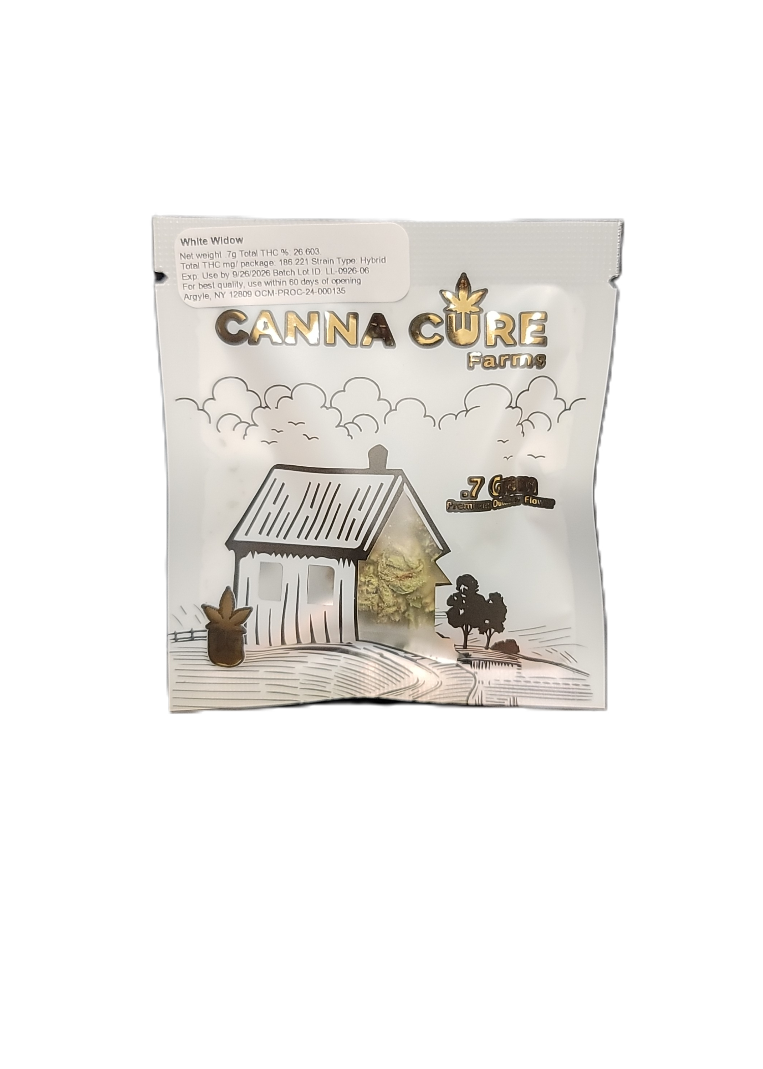 Canna Cure | White Widow | Dime Bag .7g