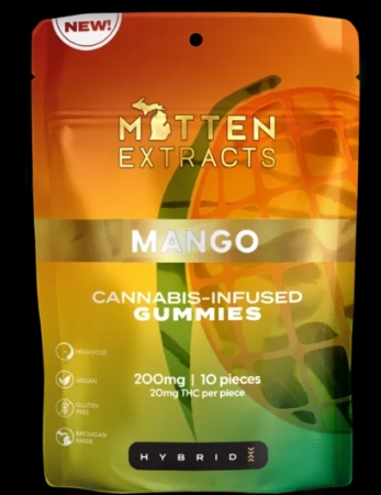 Mitten Extracts - Effect Gummies - 200mg - Mango - Hybrid