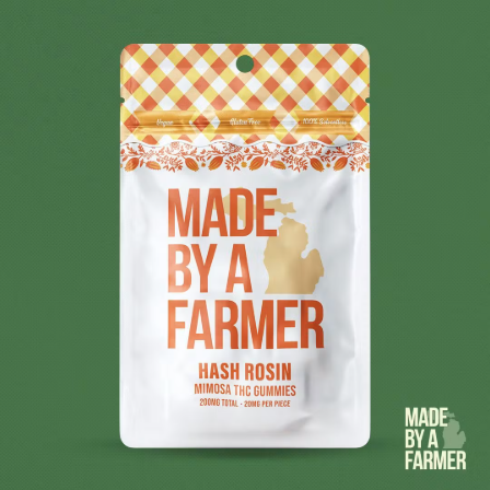 MADE BY A FARMER | 200MG HASH ROSIN GUMMIES | MIMOSA
