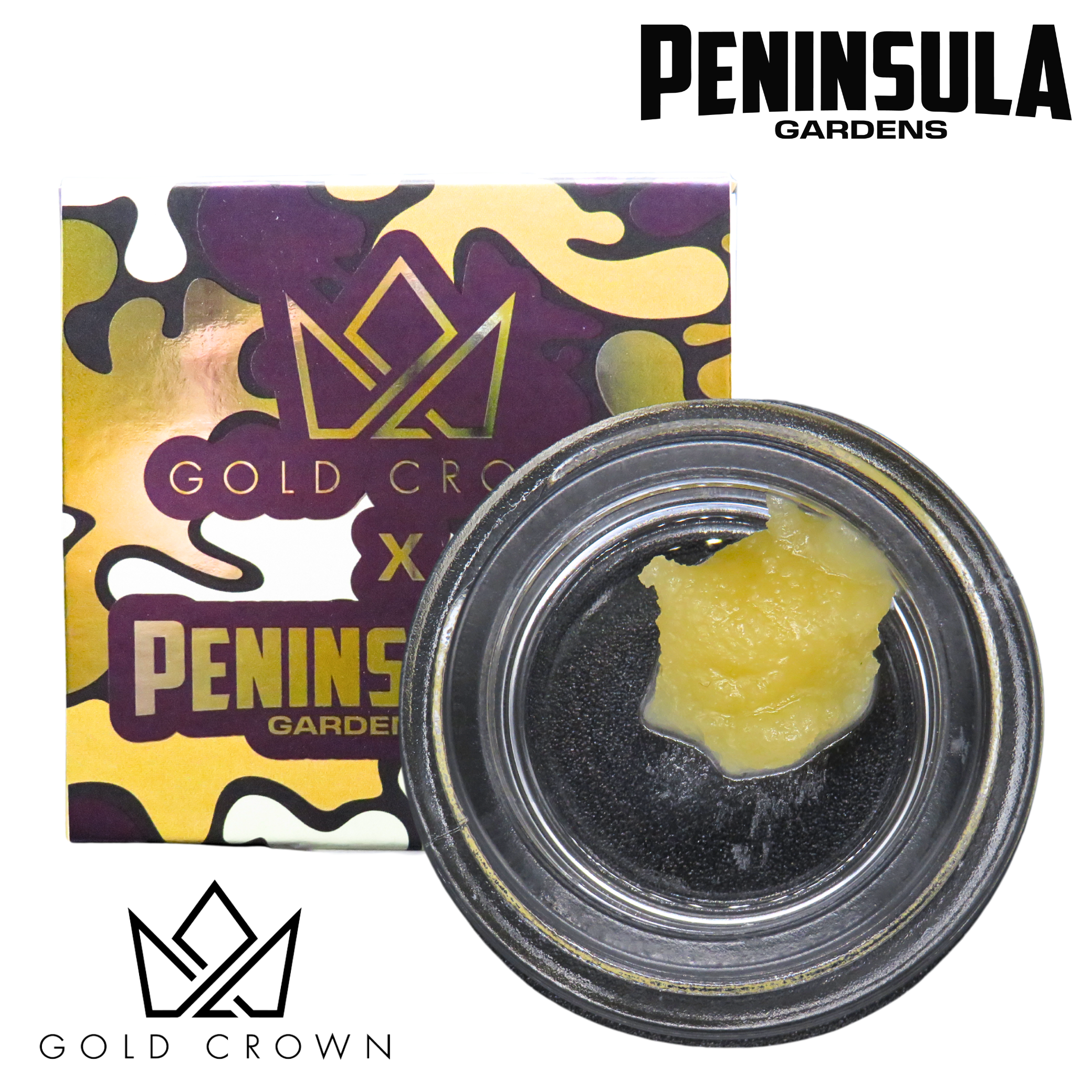 Gold Crown X Peninsula Gardens | Lime Headz | 1g Budder | REC
