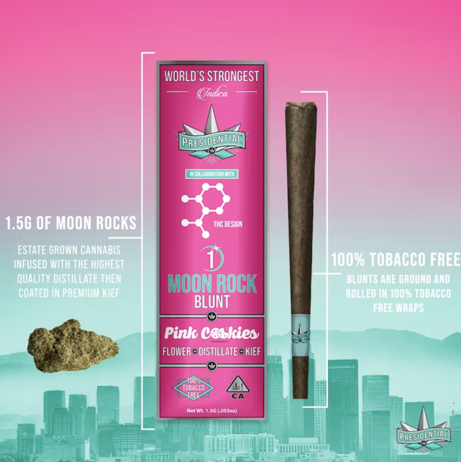 1.5g Moon Rock Blunt | Pink Cookies
