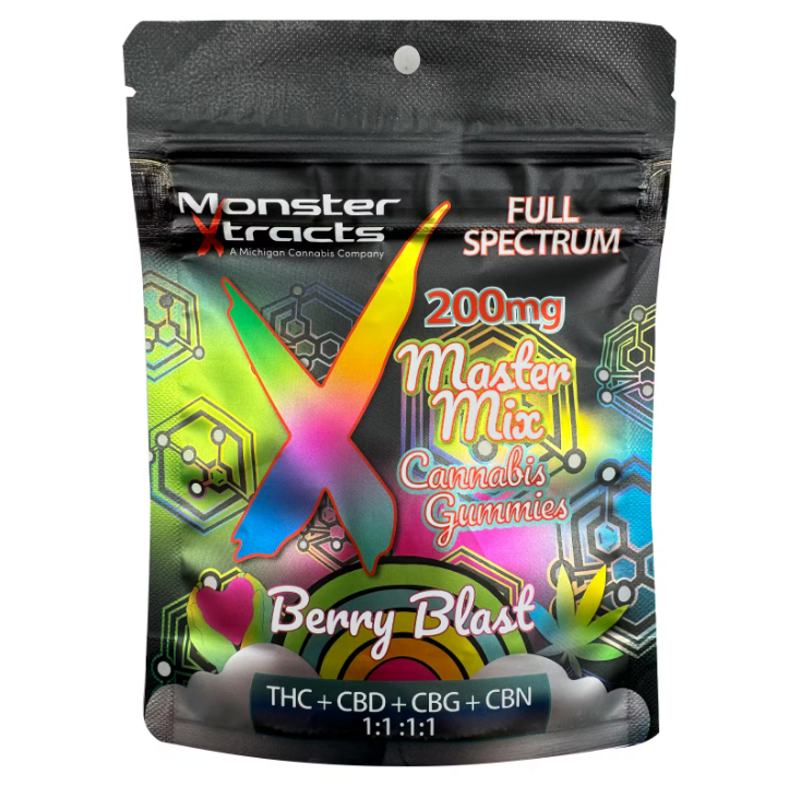 MONSTER XTRACTS | BERRY BLAST | FULL SPECTRUM | 1:1:1:1 | 200MG