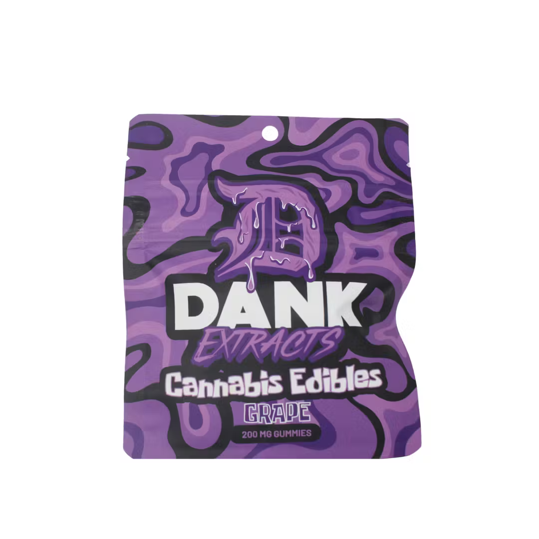 Dank Extracts - Grape - 200mg Gummies (4x50mg)