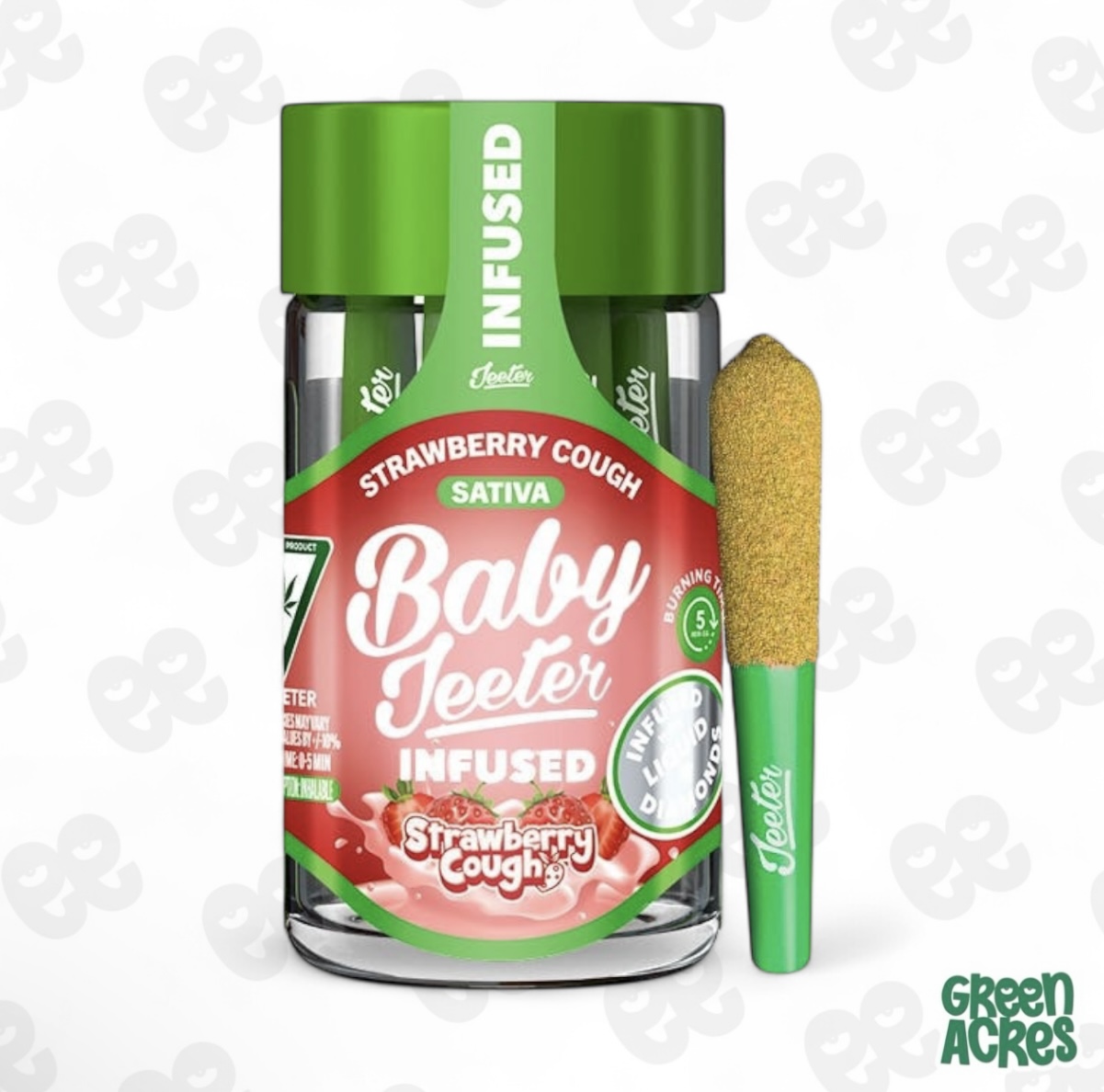 Strawberry Cough Baby Jeeter Infused Pre-Roll 5-pack | 2.5g
