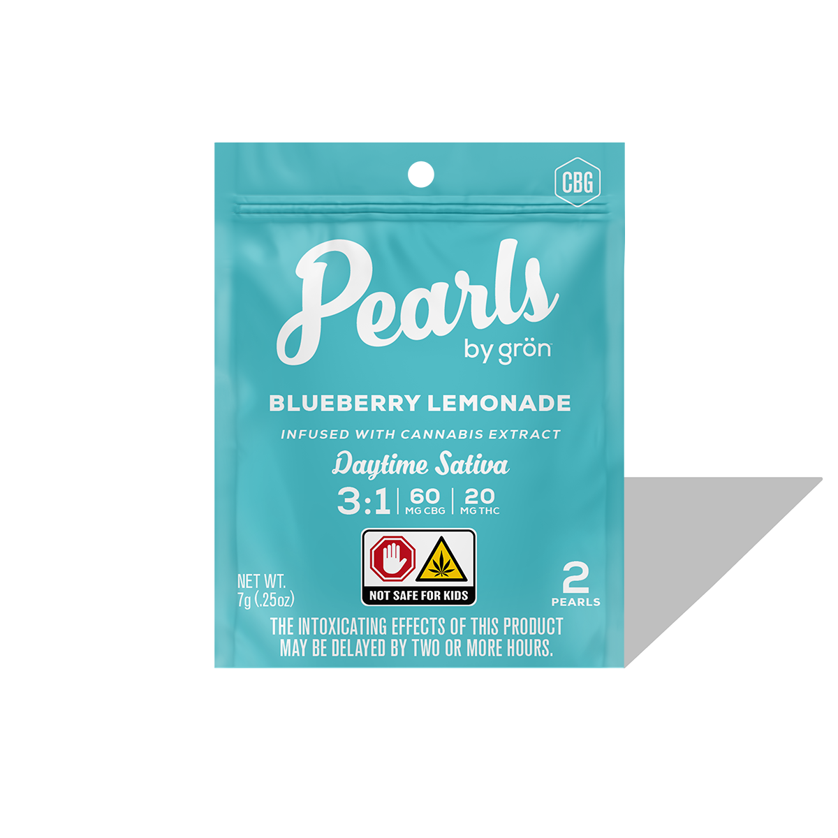 3:1 Blueberry Lemonade Pearls 2-Pack - CBG/THC - Daytime Sativa