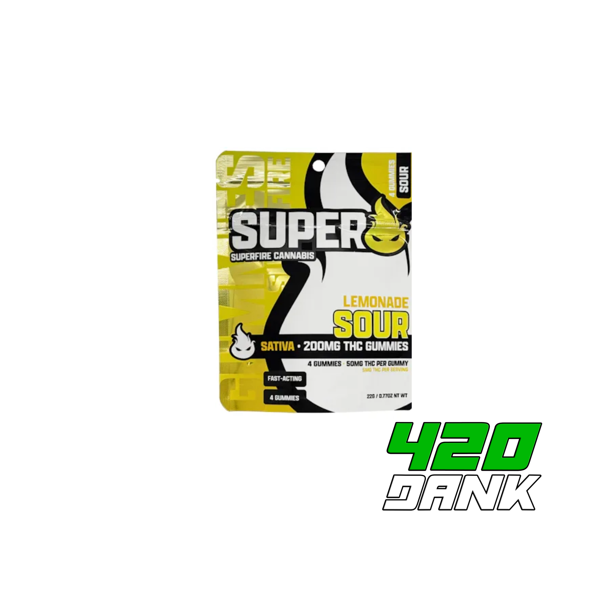 Superfire - 200mg Gummies - Sour lemonade