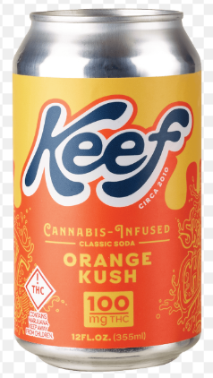 Keef - Orange Kush Xtreme - 100mg Infused Soda