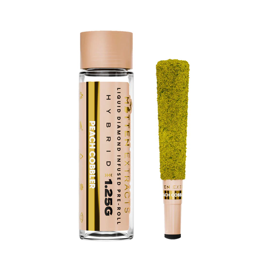 Mitten Extracts: Peach Cobbler (H) 1.25G Infused Preroll