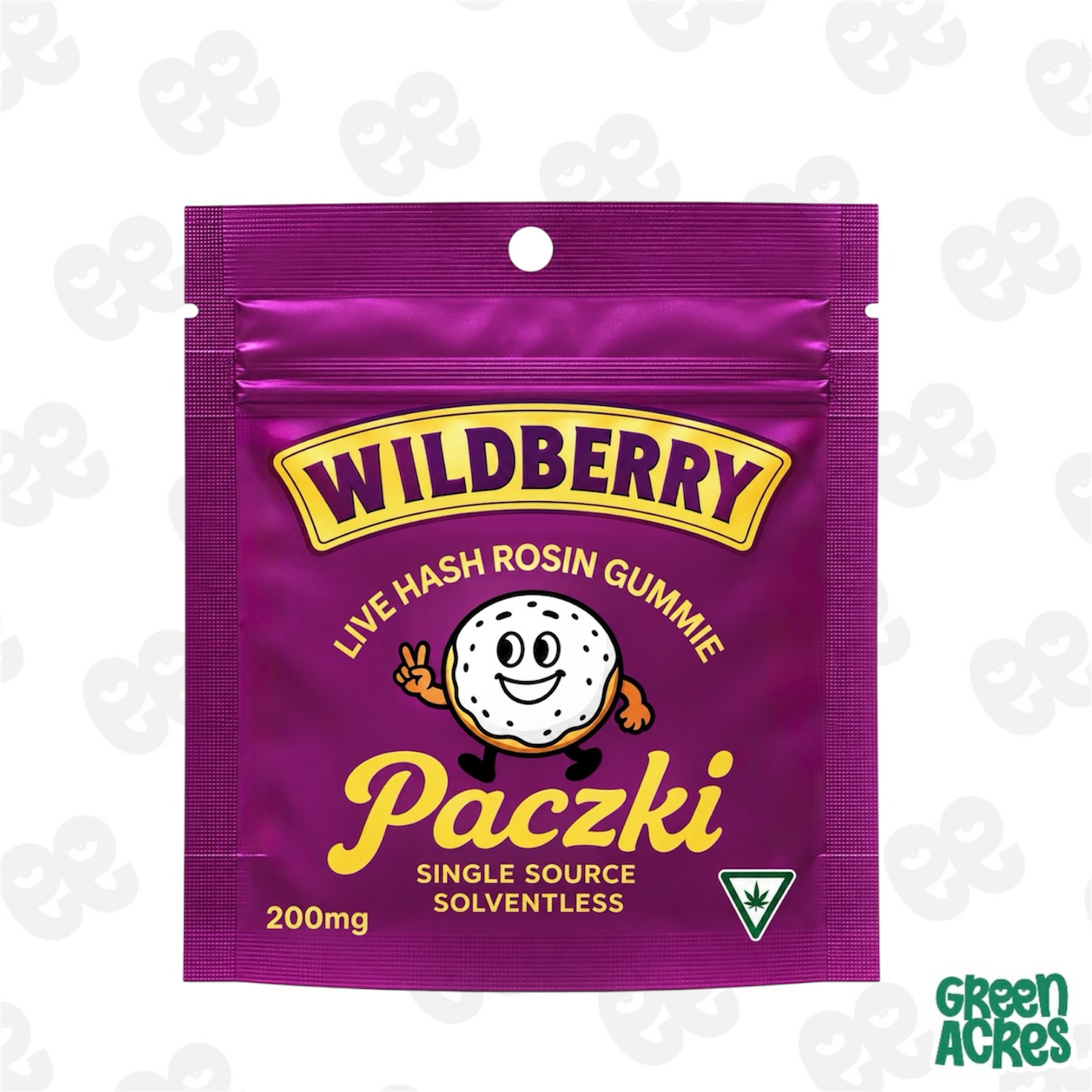 Paczki: Wild Blueberry 200MG Live Rosin Gummy