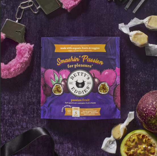 Betty's Eddies Passion Fruit (H) Chews 5mg 10pk