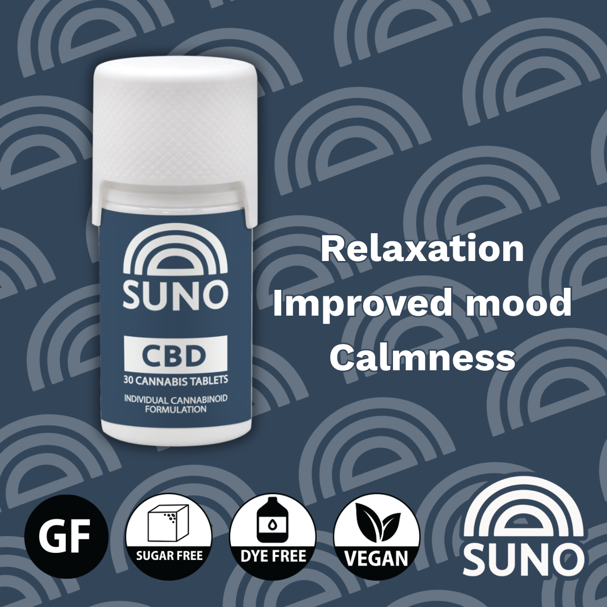 SUNO CBD Tablets – 1500mg (30 count)