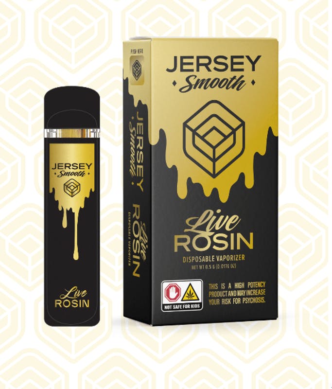 Jersey Smooth Vape Disposable 0.5g Live Rosin- Bickett OG