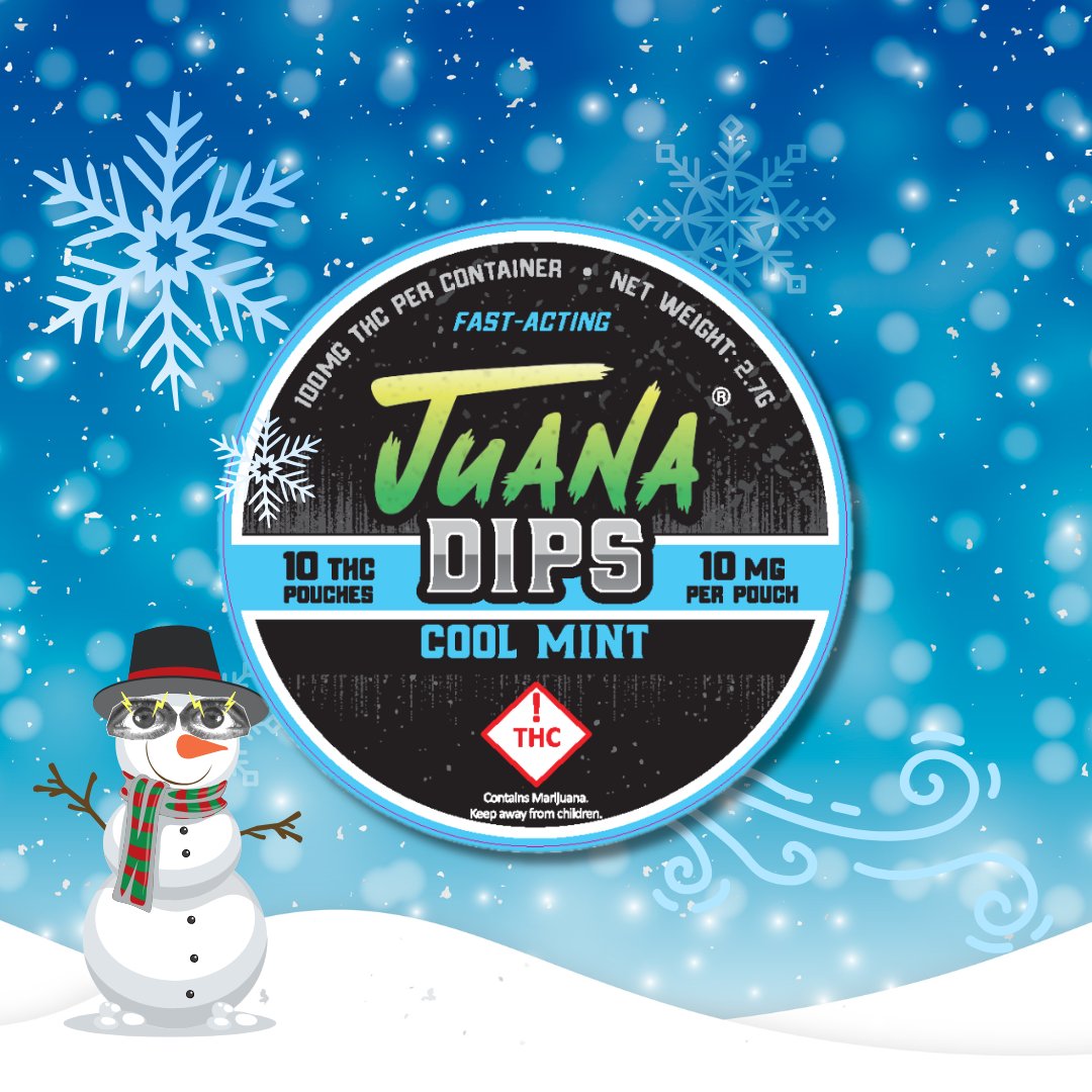 Cool Mint flavored THC Pouches | 100mg