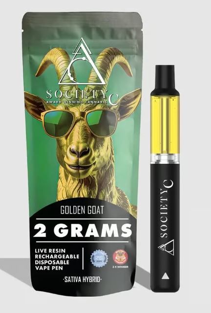 Disposable | Live Resin | Golden Goat | 2g | Society C