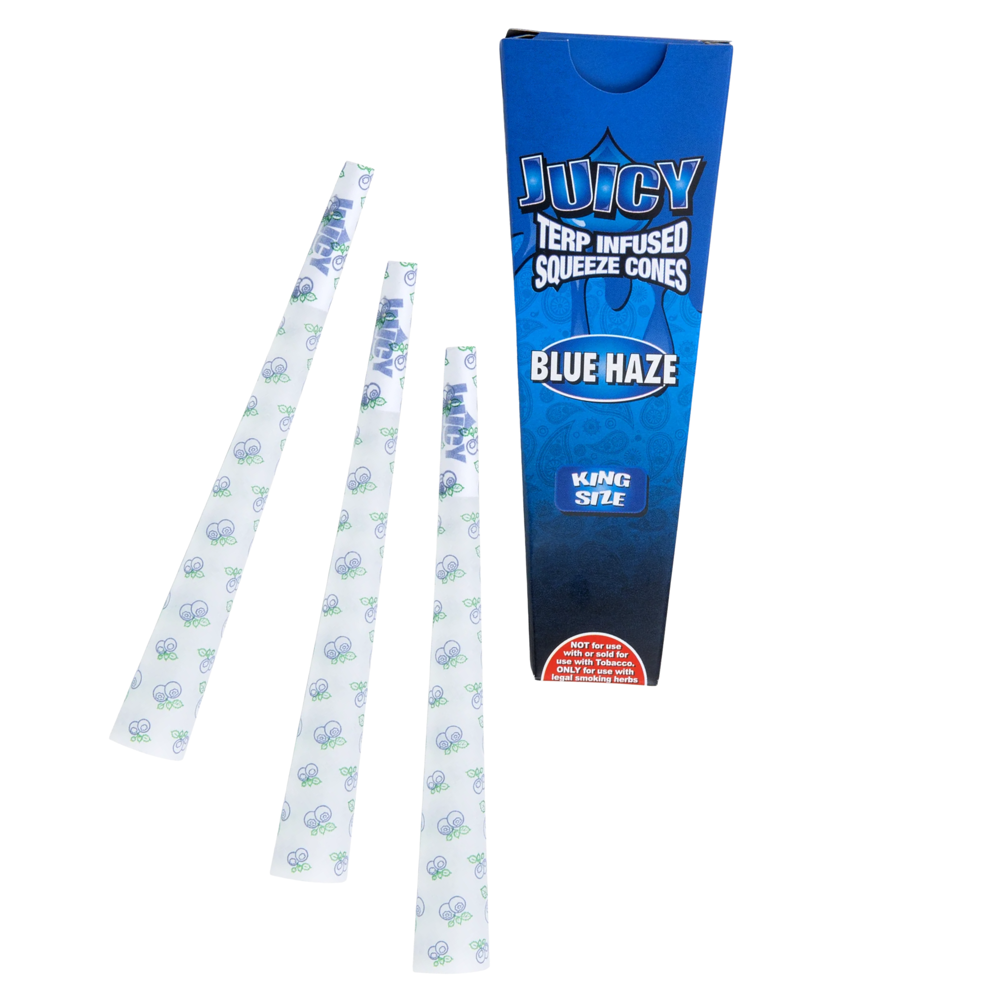 Juicy Jay Terp Infused Squeeze Cones Blue Haze 6pk